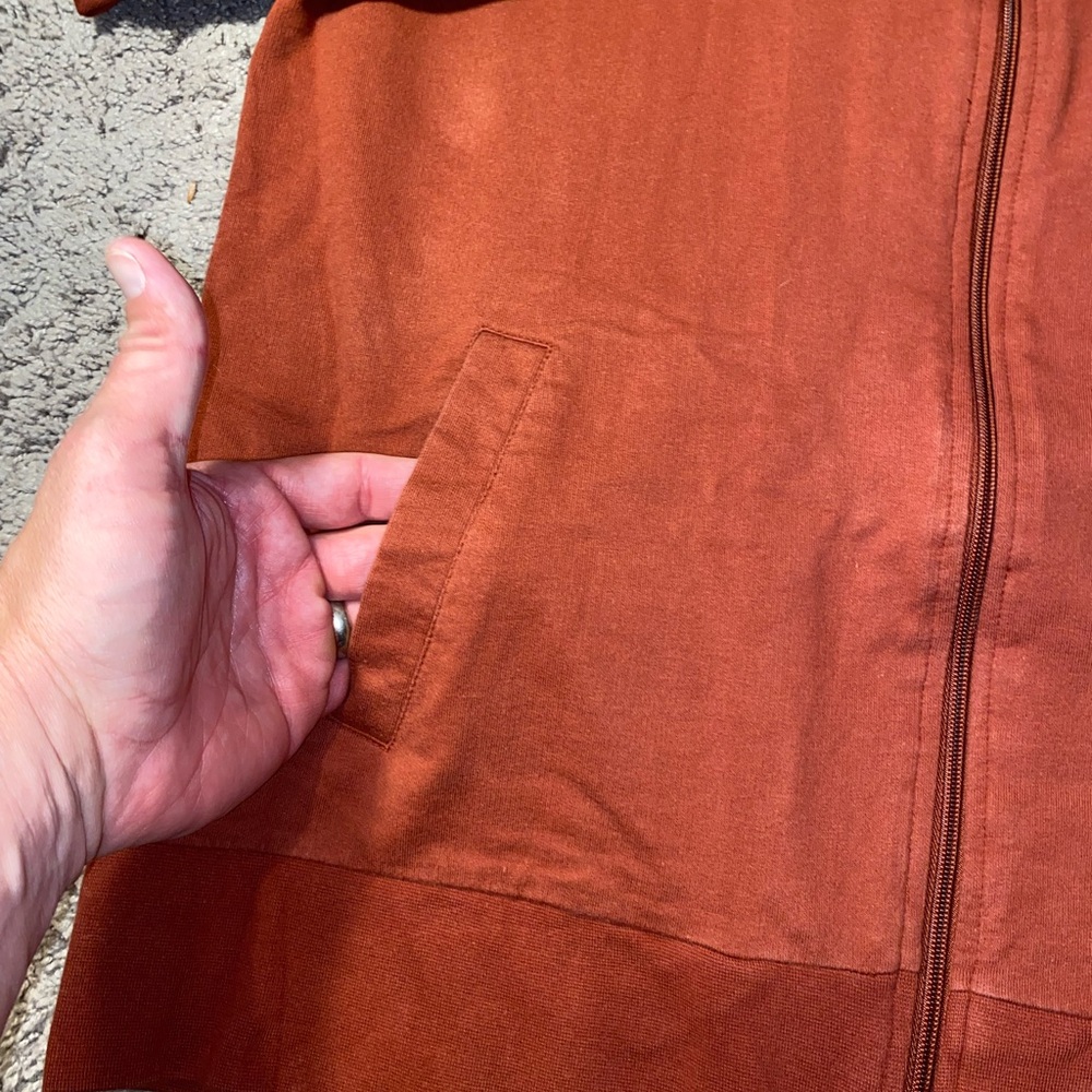 Big Sky Outfitters Men’s Rust Brown Full Zip Casual Track Style Jacket Size Med - Picture 6 of 11